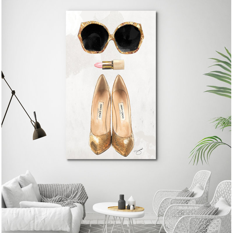 " Jc Necessity 2 ", 60" H x 36" W x 1.5" D, Wrapped Canvas
