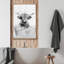 Shetland Highland Cow - reproduction de cadre flottant sur toile-98566365-98566364