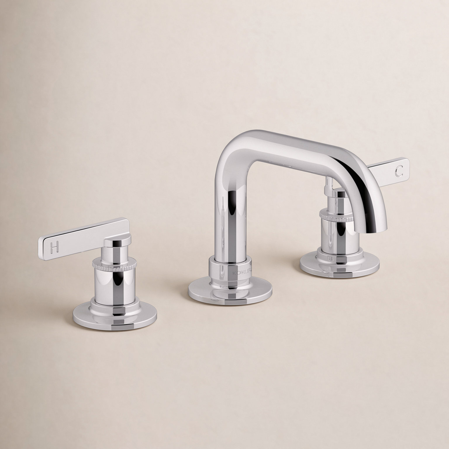 Castia Widespread Bathroom Sink Faucet, Polished Chrome
