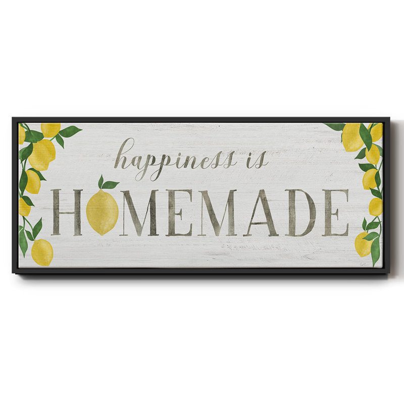 Homemade Lemons- Framed Canvas