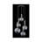 Bubbles 26" 5-Light Cluster Chandelier-539122244-539122245