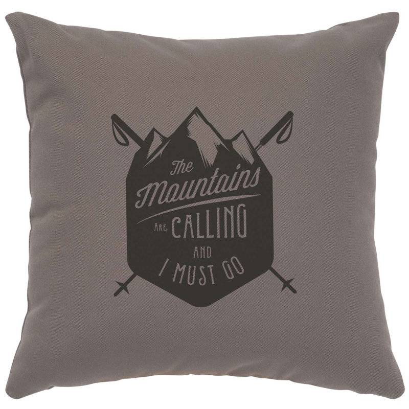 Coussin Wooded River Image - Mountain are Calling - Albâtre en coton, Albâtre