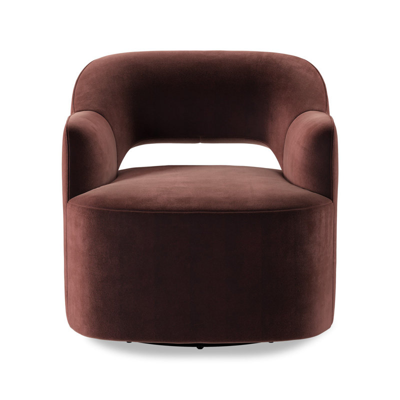 Fauteuil pivotant 30,5 po Blythe Compliant, Mélange de coton Surrey Plum