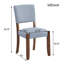 Ensemble de 4 chaises de salle à manger rembourrées ergonomiques grises avec mousse de haute qualité et pieds en bois d'hévéa massif - chaises d'appoint scandinaves modernes pour salle à manger, salon, bureau à domicile-1150963643