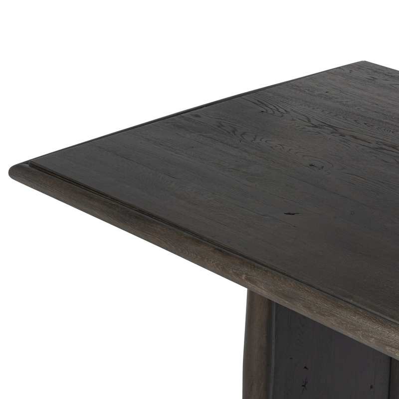 Glenview Dining Table, Smoked Black Oak