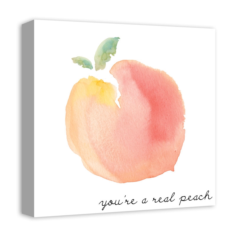 " Youre A Peach Script Canvas 2 "