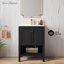 Meuble-lavabo autoportant en chêne 24 po avec plateau d'évier Château-105680441-105680442-121323632