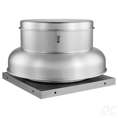 Roof Exhaust Fan, Attic Vent Fan With High-Power Motor, 24.8Inch Fan Base Heavy-Duty Aluminum Alloy, Speed Control Adjustable Airflow 1500/2600CFM, Compact For Garage,Kitchen,Bathroom,Silver