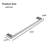 5-Piece Bathroom Hardware Set With Towel Bar, Towel Hook, And Toilet Paper Holder, Brushed Nickel Finish, Suitable For Kitchen, Bedroom, And Living Room-116479339