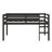 Twin Raised Loft Bed With Ladder-61052271