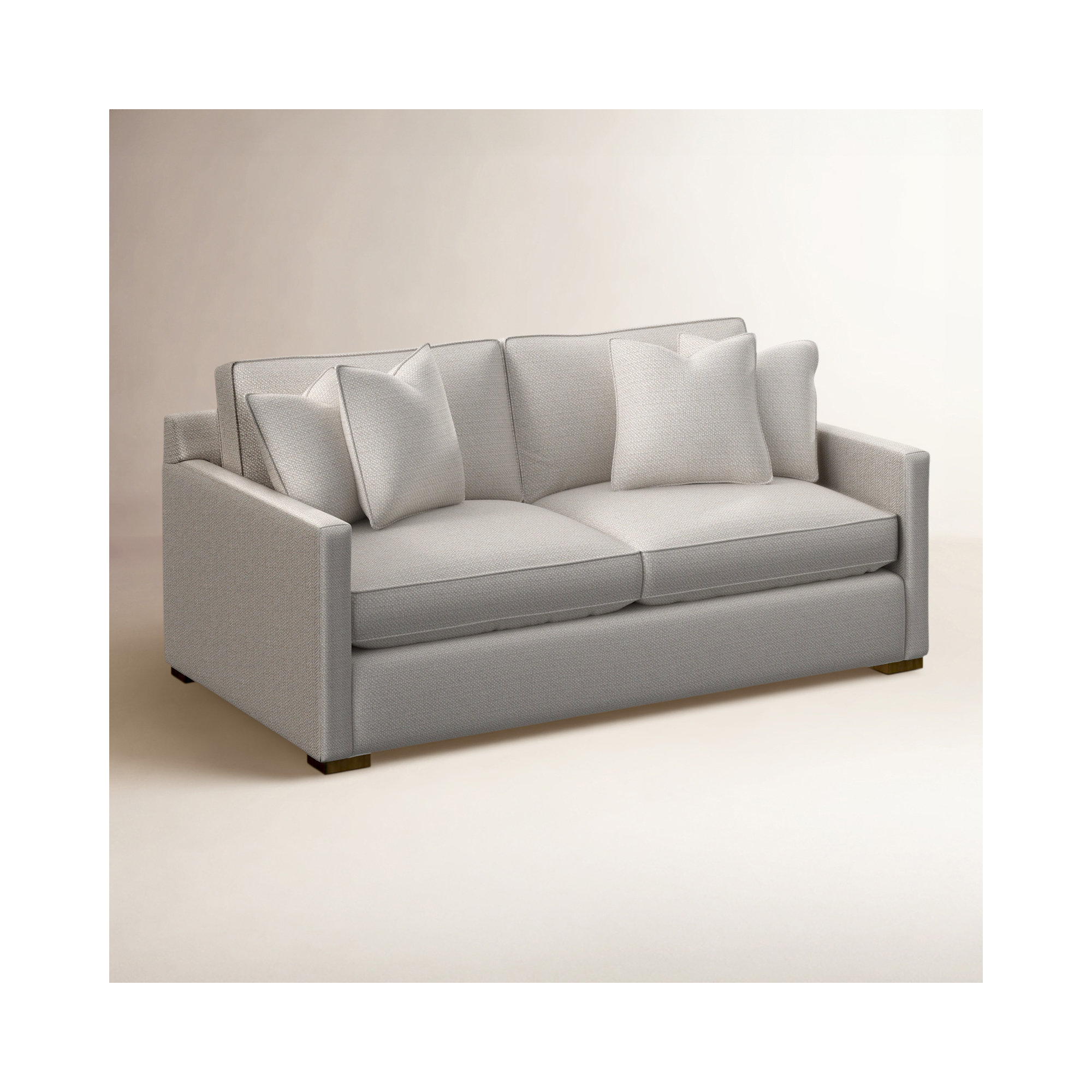 Bel-Air 79'' Upholstered Sofa, Havana, White Textured Performance; 0865-91
