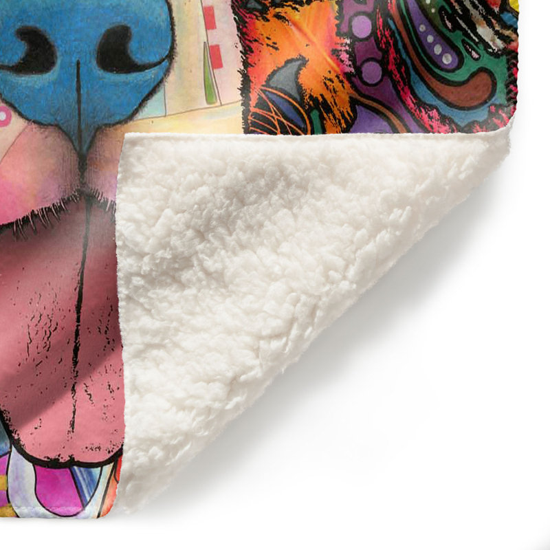 Couverture sherpa doux , 68 po x 80 po