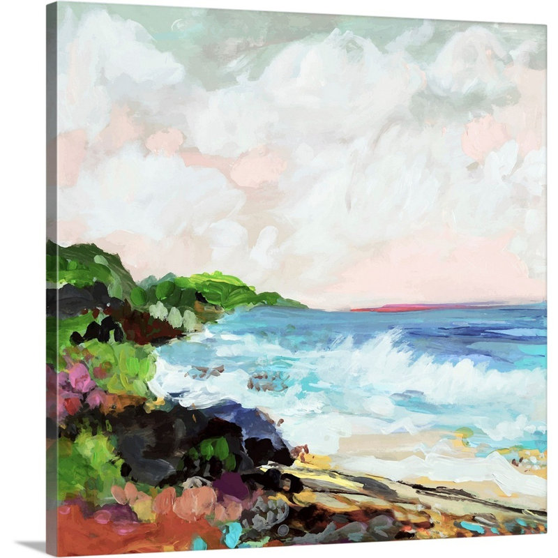 Surfscape VII par Karen Fields - reproduction d'art, Toile tendue, H 36 po x l 36 po x P 1,25 po