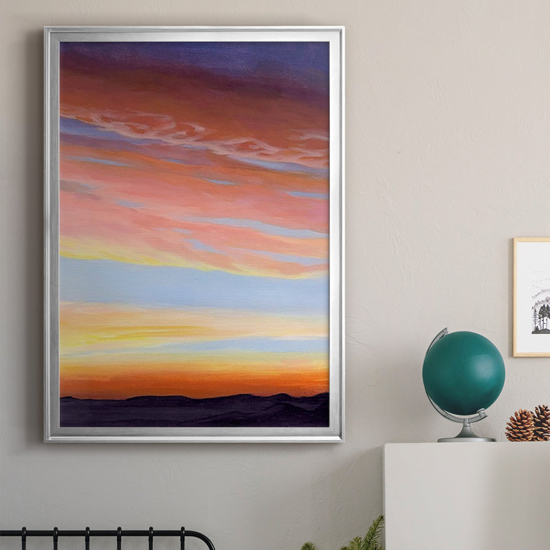 Impression encadrée de qualité supérieure Ignite Dusk II - prêt à être suspendu, Argent, H 24,5 po x l 18,5 po x P 1 po