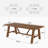 70.87-inch Long Solid Wood Dining Table For Kitchen, Dining Room, Apartment