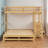 Twin Over Full Bunk Bed With Built-in Desk & 3 Drawers - Convertible Loft Bed With Storage & Study Space-966734085