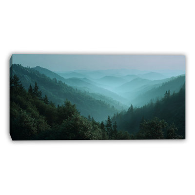 Art mural sur toile Layered Forest Mountains