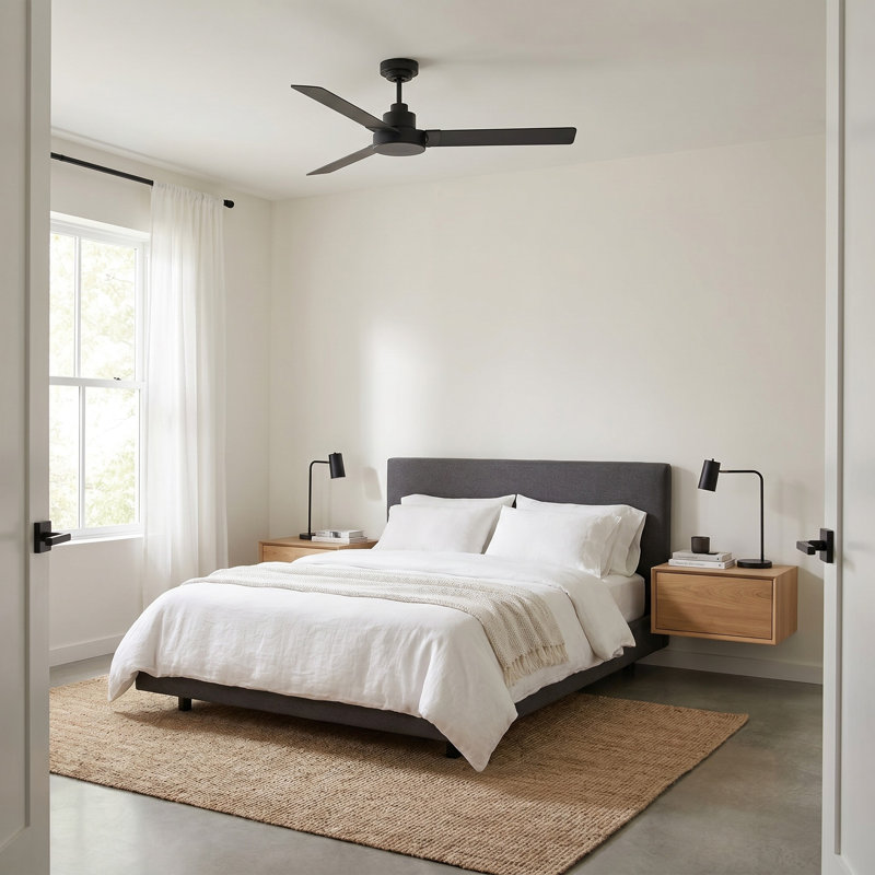 Marra 58'' Ceiling Fan, Midnight Black