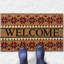 Tapis de bienvenue extérieur en forme de flocons de neige Kate Aurora - 18 po x 30 po