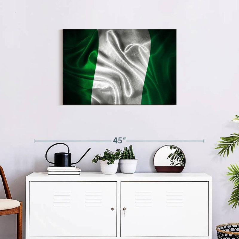 Borges Vignette Nigeria Flag, 20" H x 30" W