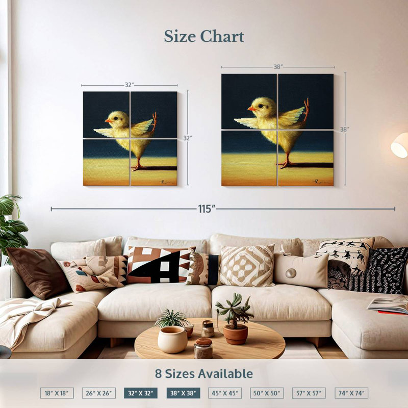 Ketti Yoga Chick Dancer Pose, H 32 po x l 32 po