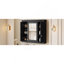 Armoire de salle de bain avec miroir, armoire à pharmacie murale avec 4 tablettes, armoire de rangement avec miroir-2069151103