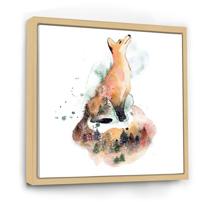" Cartoon Orange Fox I "