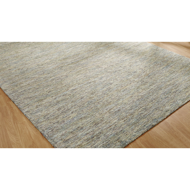 Mist Marl Area Rug in Gray, Rectangle 9'6" x 13'