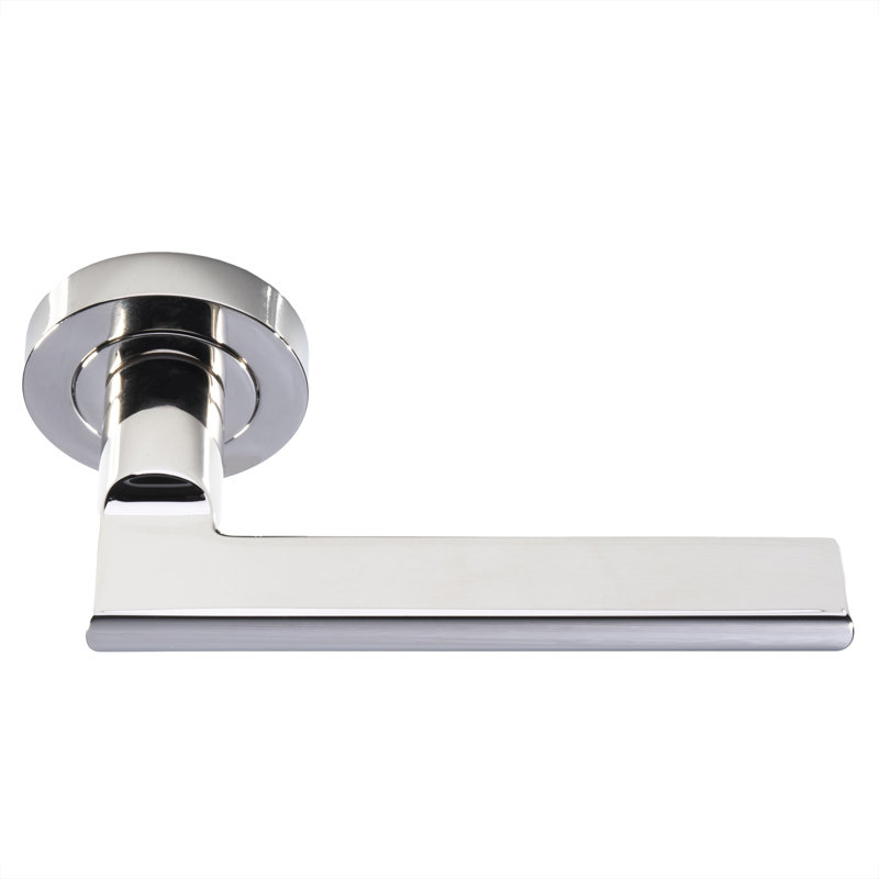 Maryanne Latch Door Handle, Polished Nickel