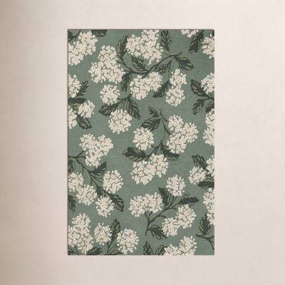 Rifle Paper Co. x Loloi Sage Hand-Woven Wool Rug