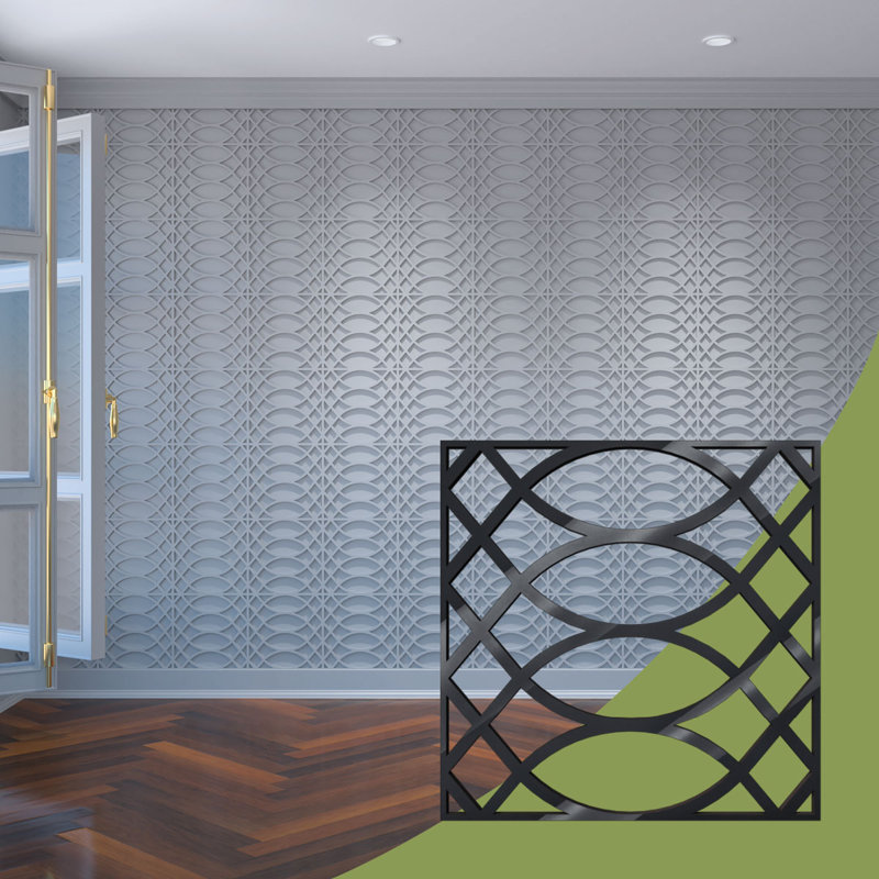 Petits panneaux muraux décoratifs en acrylique Montrose, petit, l 11 3/8 po x H 11 3/8 po x T 1/8 po, noir, Noir