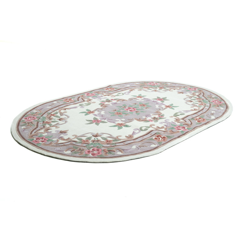 Costilla Floral Hand Woven Area Rug, Oval 290cm x 170cm