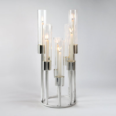 Aura Octet Tabletop Candelabra