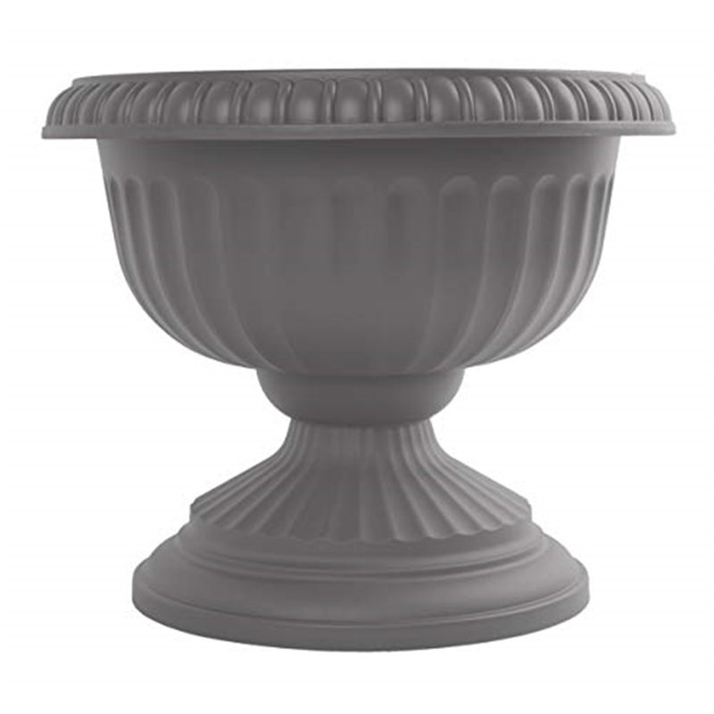 Eliass Urn Planter, 18" H x 18" W x 18" D, Gray