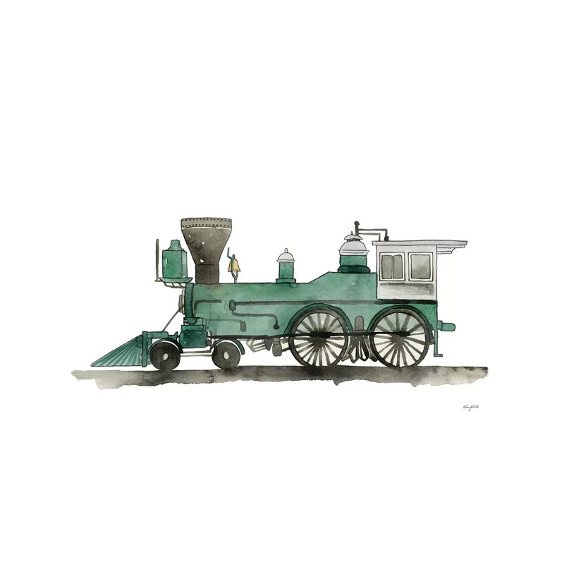 " Train Locamotive " by Kelsey McNatt, 8" H x 12" W x 0.75" D