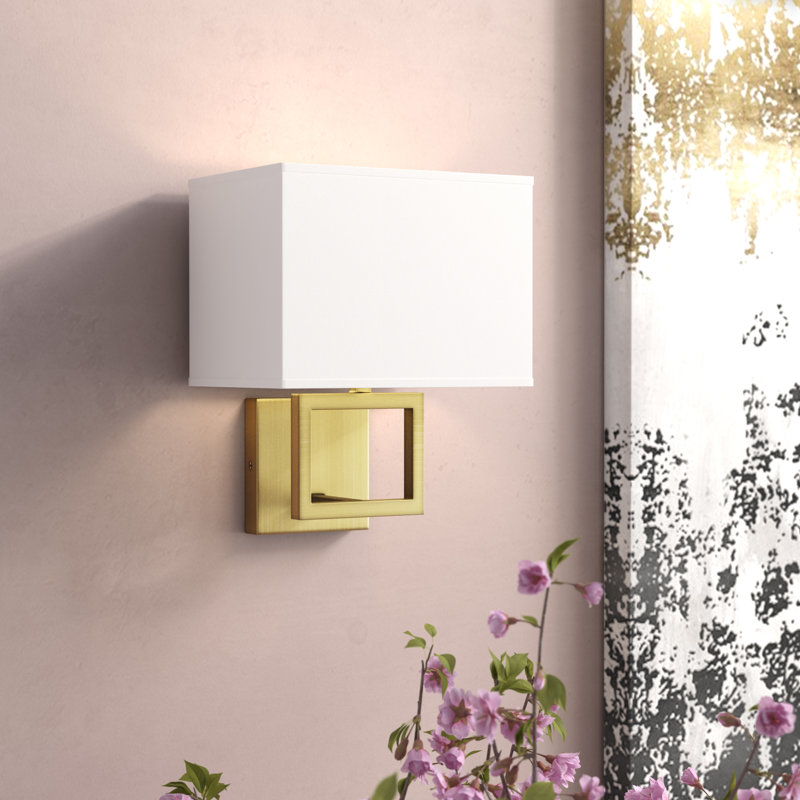 Caitlyn 1-Light Dimmable Candle Wall Light in Satin Gold, Satin Gold