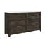 Ensemble de chambre à coucher Melissa marron foncé 5 pièces avec rangement pour lit queen-2110682983