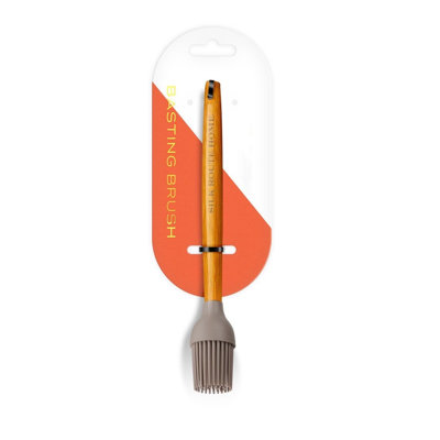 Acacia Wood Silicone Basting Brush
