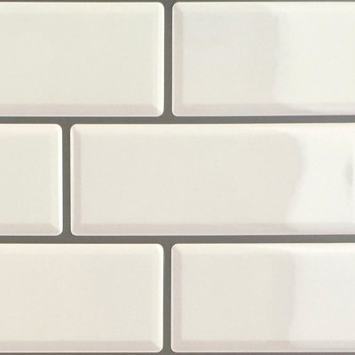 Anjolee 15cm W x 30cm L Vinyl Peel and Stick Subway Tile