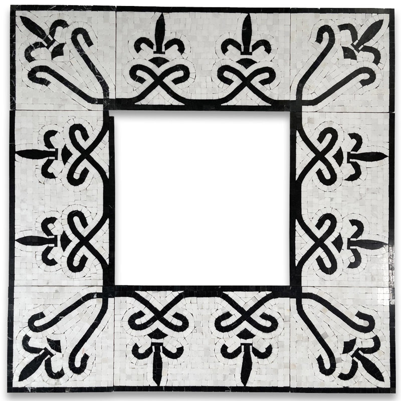 Carreau de mosaïque en marbre 7,1 po x 11,8 po Charm