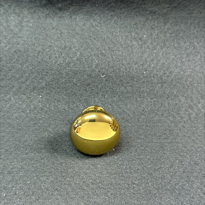 (5 Pack) 1-1/4 inch Avante Smooth  Knob Polished Lacquer Solid Brass