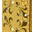 Table d'appoint, fer, couleur jaune antique, tables au design envoûtant, fabrication en fer, caractéristique de décoration captivante