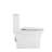 One Ceramic Toilet, 1.1/1.6 Elongated, Comfort Height, White, & , Stable Close Seat T039wt Smooth