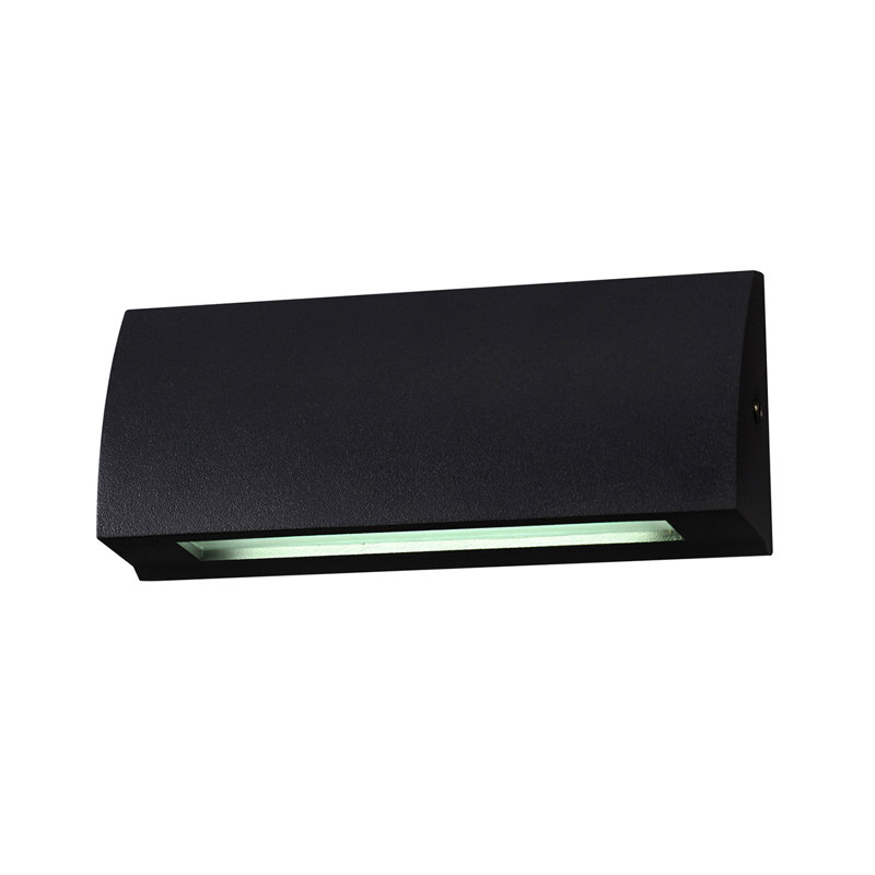 Eringate Integrated LED Outdoor Flush Mount, Black, 6cm H x 13cm W x 3.2cm D