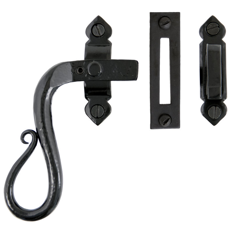 Shepherd's Crook Latch, Black