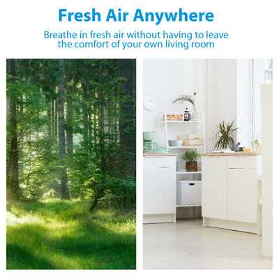 WBM Air Purifier for 1440 Cubic Feet, True HEPA Filter for Allergens, Mold, and Germs