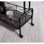 Industrial 2-Tier Bar Cart with Wheels-132777796