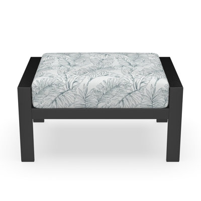 Townsend Metal Outdoor Ottoman with Sunbrella® Cushion