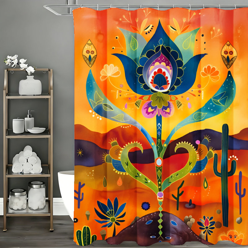 Rideaux de douche avec crochets inclus