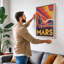 Postcard from Mars Retro - Wrapped Canvas-766842436-766842493